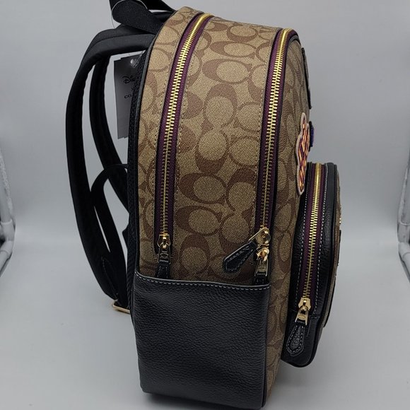 Coach x Disney Court Backpack in Signature Canvas with Patches CC148 - Picture 3 of 10